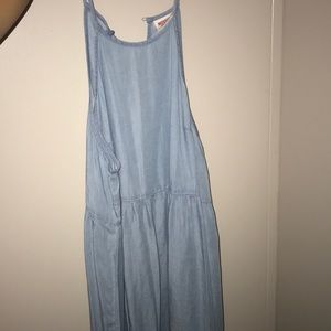 light wash denim dress